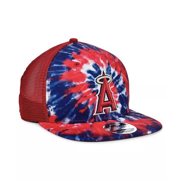 New Era 9FIFTY Los Angeles Angels Tie Dye Snapback Hat One Size Adjustable NWT - Picture 2 of 4